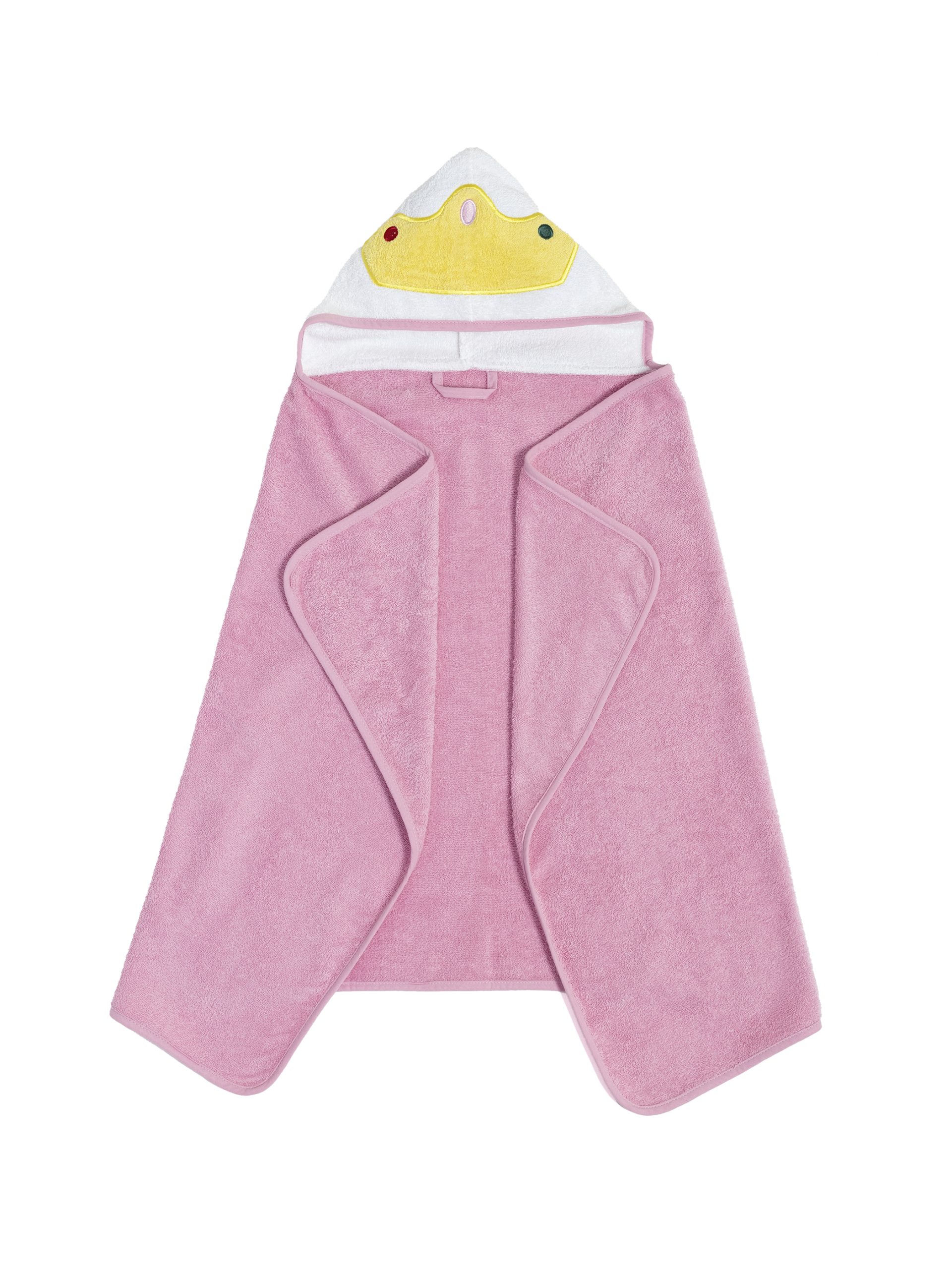 Nima Kids Παιδική κάπα 70x120 με κουκουλα - Princess Ροζ, Λευκό - Image 2