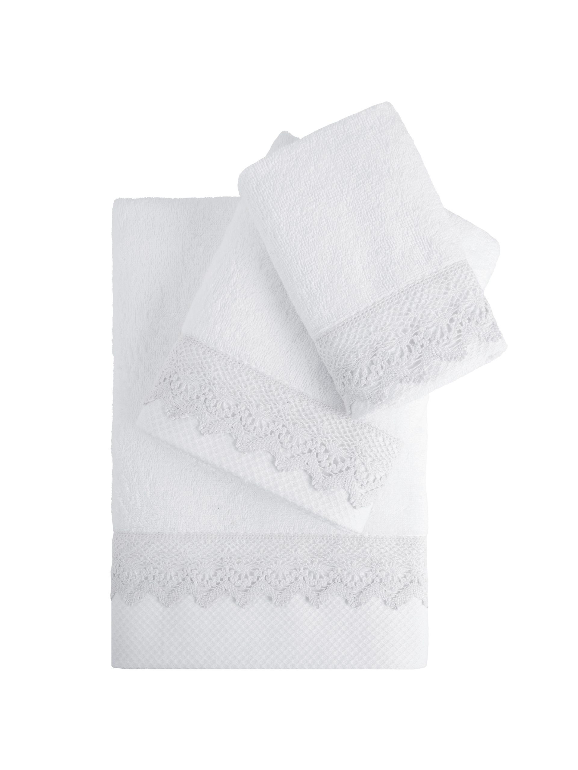 Nima Home Σετ Πετσέτες (30x50 + 50x90 + 70x140) - Demur White Λευκό - Image 2