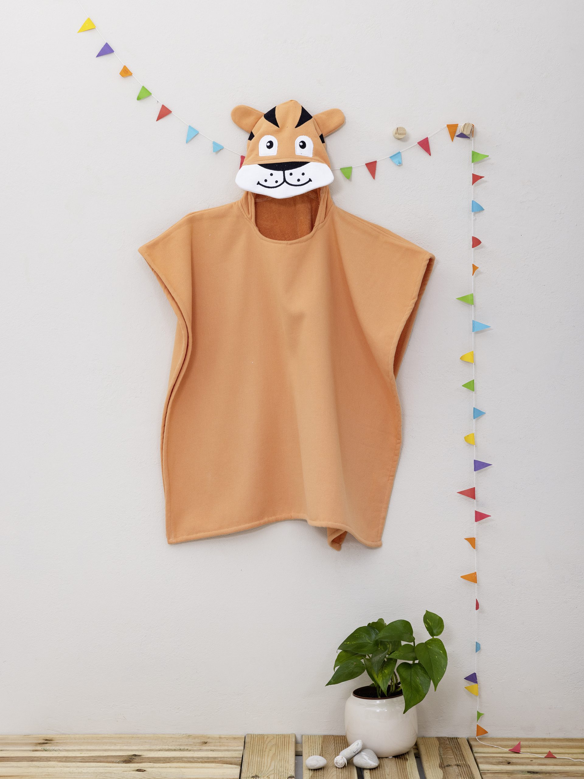 Nima Kids Πόντσο No 4/6 - Tiger Πορτοκαλί