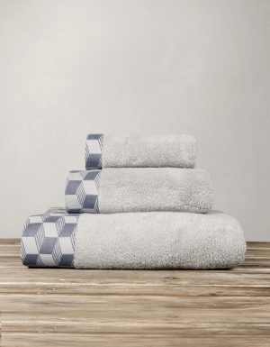 Nima Home Πετσέτα 90x145 Luxe - Light Gray Γκρι