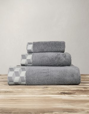Nima Home Πετσέτα 40x60 Luxe - Dark Gray Γκρι