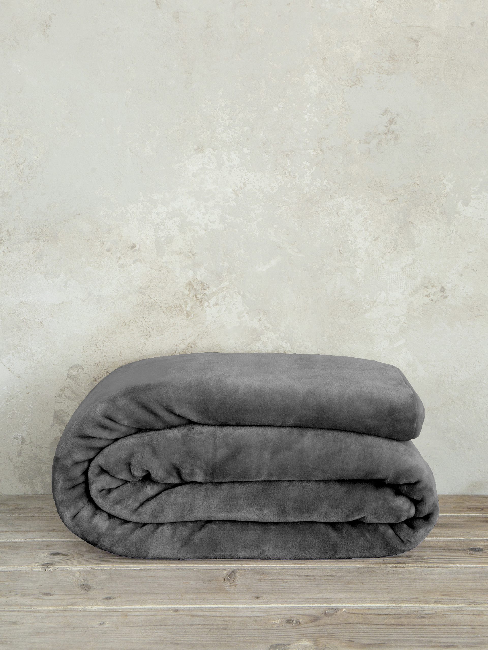 Nima Home Κουβέρτα Βελουτέ Γίγας 240x260 Coperta - Dark Gray Γκρι