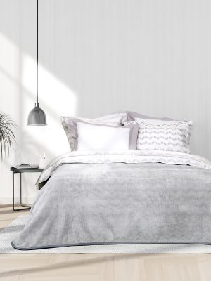 Nima Home Κουβέρτα Βελουτέ Μονή 160x220 - Jeymour Γκρι