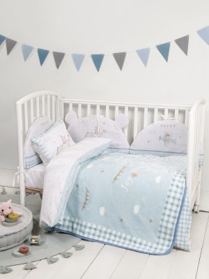 Nima Bebe Κουβέρτα Βελουτέ Κούνιας 110x140 - Joy Ride Γαλάζιο