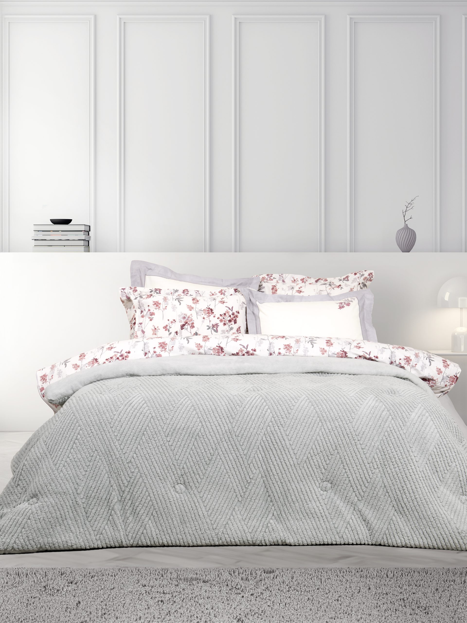 Nima Home Κουβέρτα/Πάπλωμα Μονό 160x220 - Velva Light Gray Γκρι
