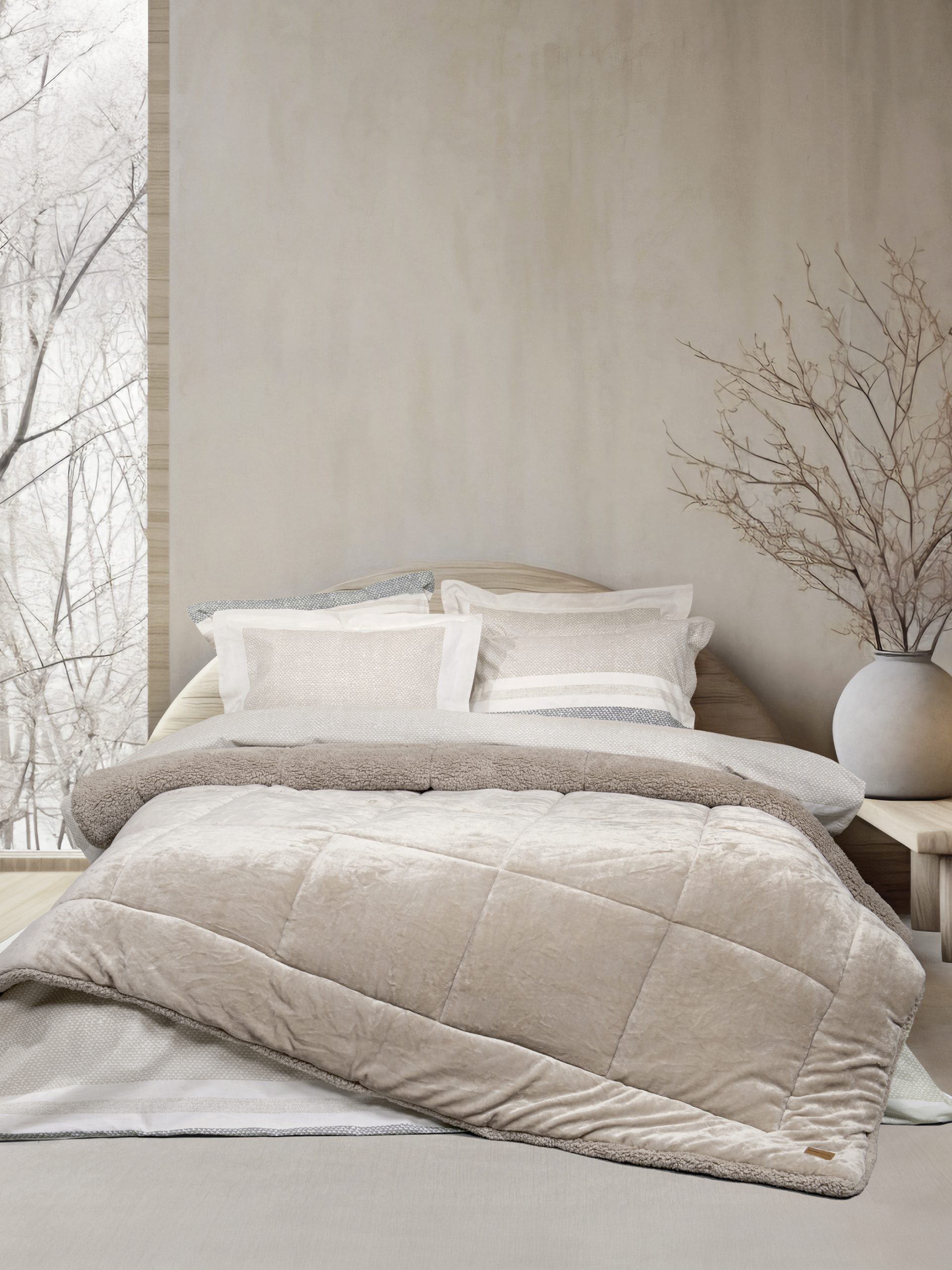 Nima Home Κουβέρτα/Πάπλωμα Μονό 160x220 - Cira Beige Μπεζ
