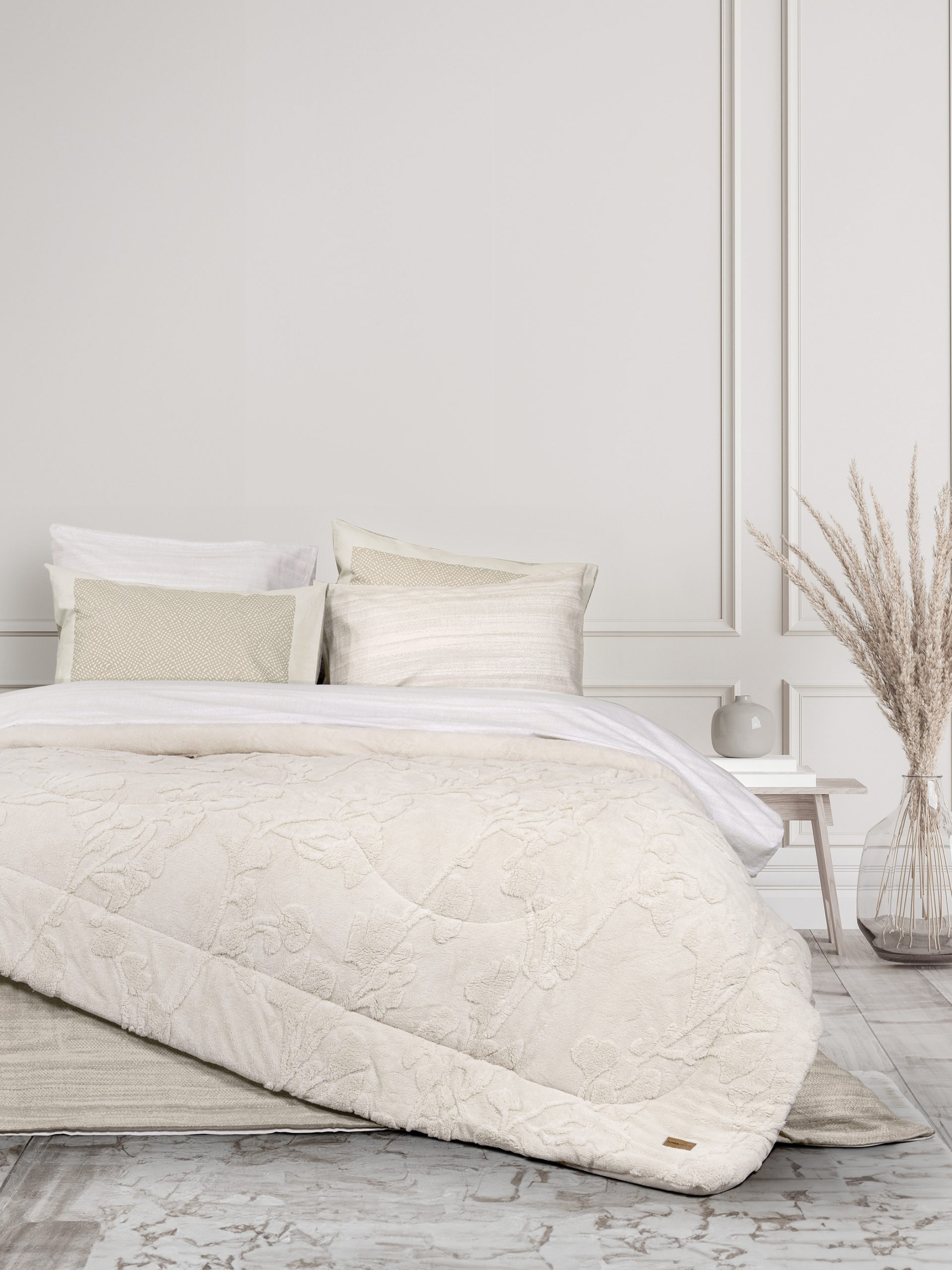 Nima Home Κουβέρτα/Πάπλωμα Γίγας 240x260 - Elara Light Beige Μπεζ