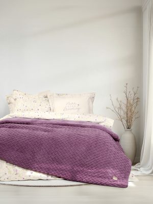 Nima Home Κουβέρτα/Πάπλωμα Γίγας 240x260 - Muffle Mauve Μώβ