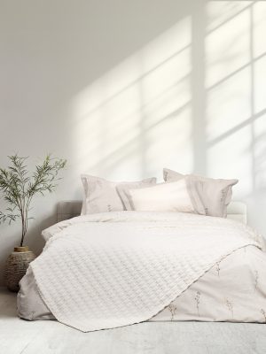 Nima Home Κουβέρτα Υπέρδιπλη 220x240 - Savara Ivory Εκρού