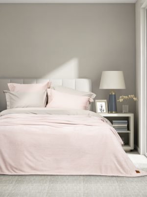 Nima Home Κουβέρτα Υπέρδιπλη 220x240 - Alpa Light Pink Ροζ