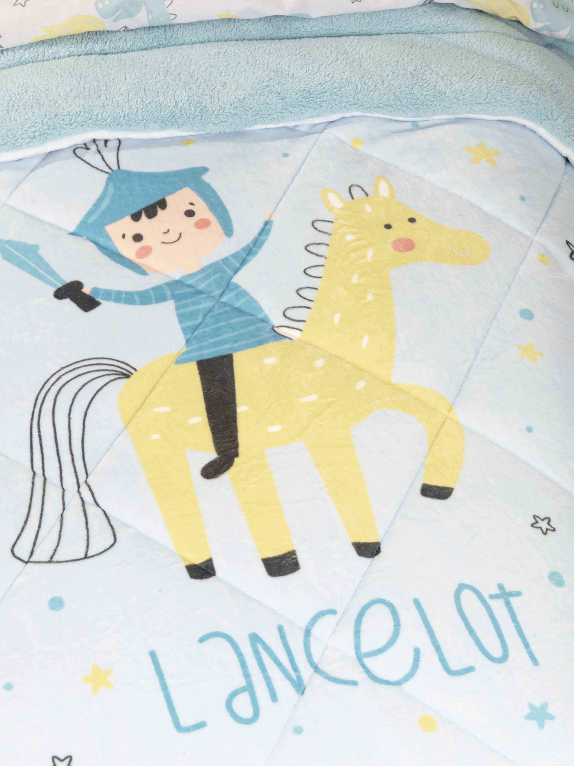 Nima Kids Κουβέρτα/Πάπλωμα Μονό 160x220 - Lancelot Γαλάζιο - Image 2