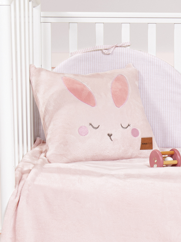 Nima Bebe Διακοσμητική Μαξιλαροθήκη 40x40 - Bunny Ροζ