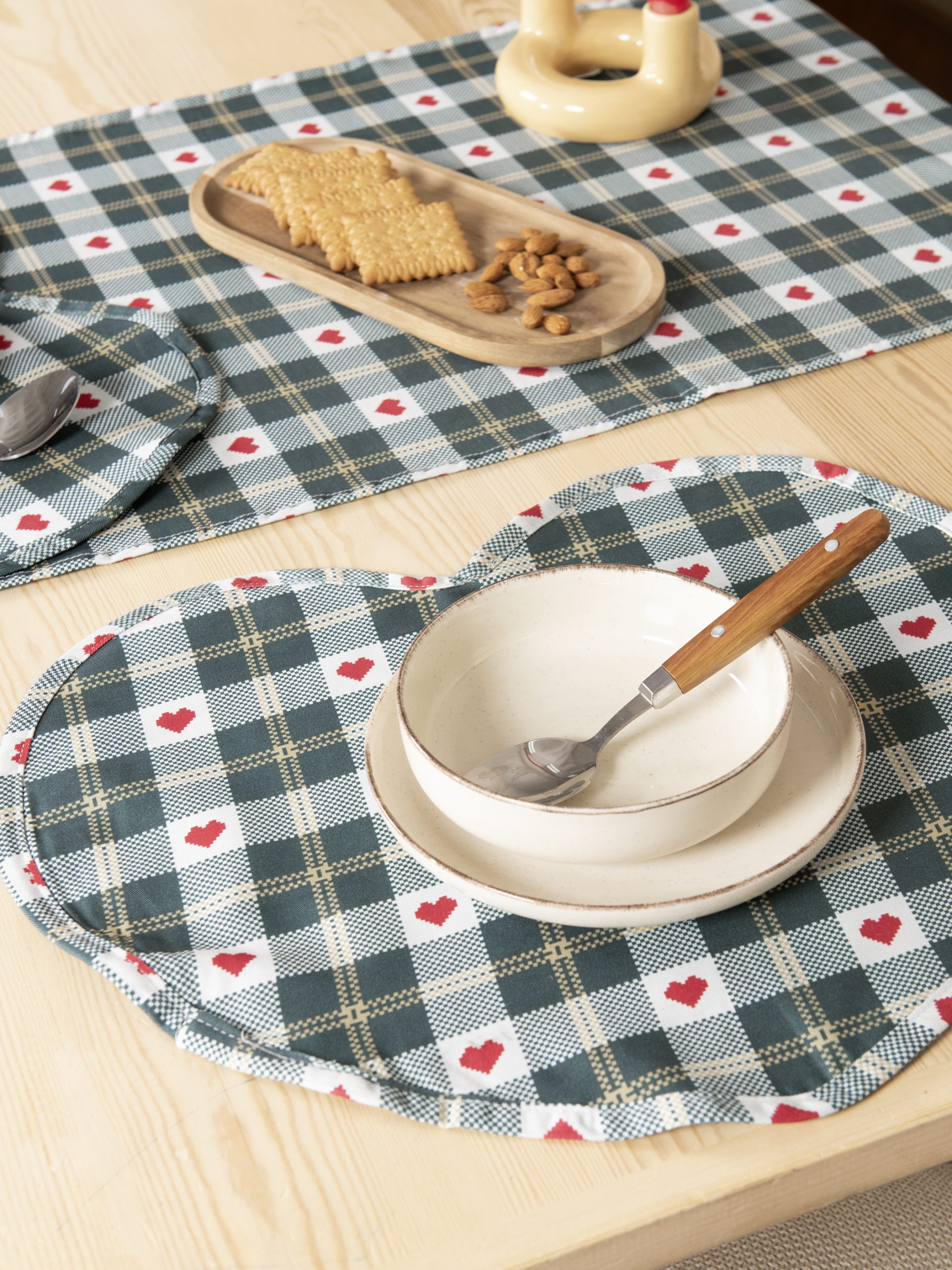 Nima Home Σουπλά 35x50 - Christmas Love Πράσινο, Κόκκινο