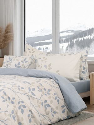 Nima Home Σετ Σεντόνια Υπέρδιπλα - High Up Μπεζ, Μπλε