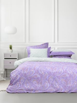 Nima Home Πάπλωμα Υπέρδιπλο - Flow Λιλά, Πράσινο