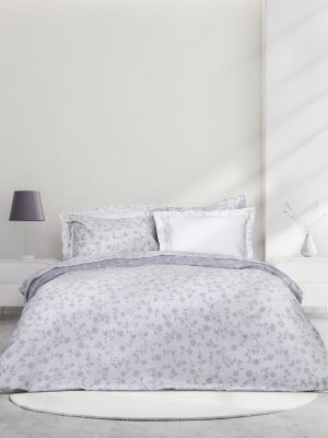 Nima Home Σετ Παπλωματοθήκη Υπέρδιπλη - Sirena Γκρι, Λιλά