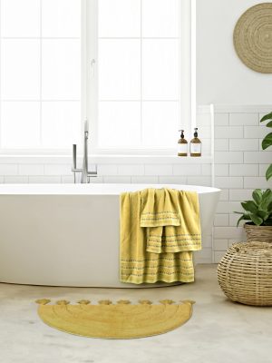 Nima Home Πατάκι Μπάνιου 50x80 - Solis Μουσταρδί