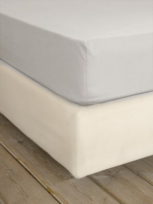 Nima Home Σεντόνι Διπλό με Λάστιχο Unicolors - 140x200+32 Oat Beige