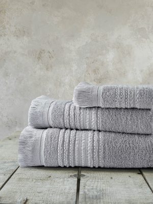 Nima Home Πετσέτα 50x90 - Allora Gray Γκρι