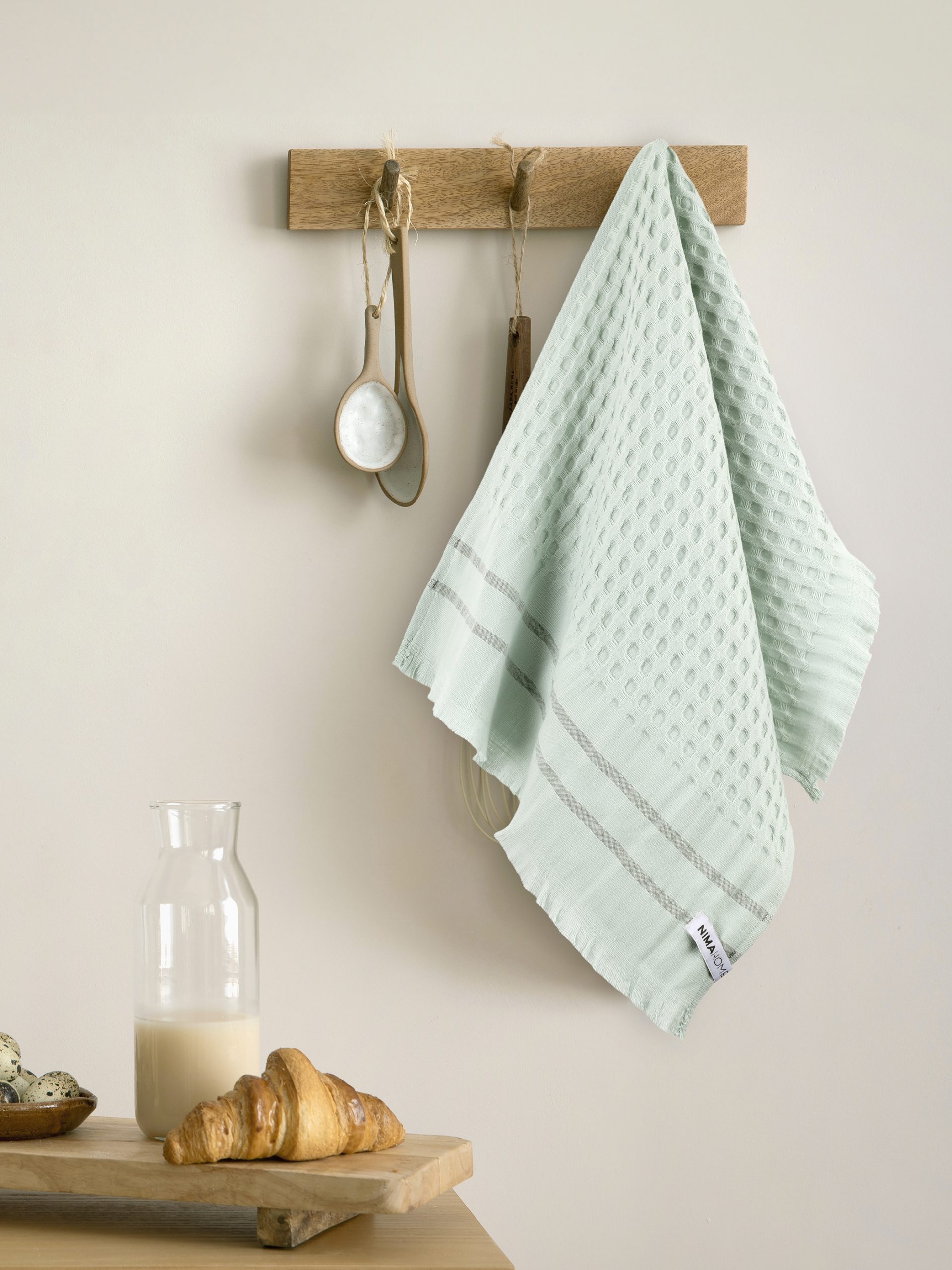 Nima Home Πετσέτα Κουζίνας 40x60 - Waffle Mint Μέντα