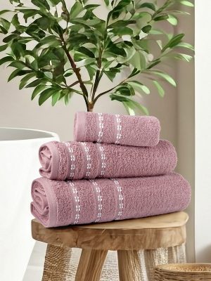 Nima Home Σετ Πετσέτες (30x50 + 50x90 + 70x140) - Retour Apple Pink Σάπιο μήλο