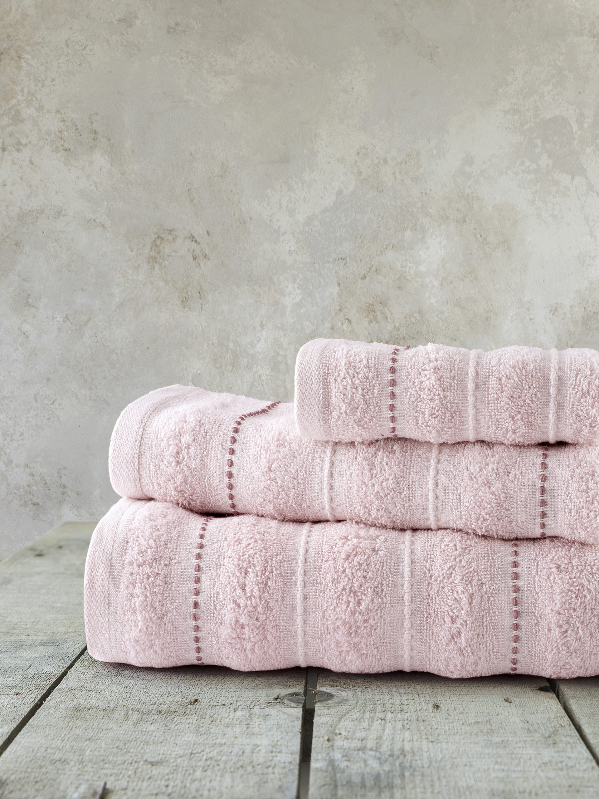 Nima Home Σετ Πετσέτες (30x50 + 50x90 + 70x140) - Aura Pink Ροζ