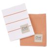 Das Home Σετ Ποτηροπανα 2Τμχ 30Χ50 0831 Teracotta - White Teracotta - White