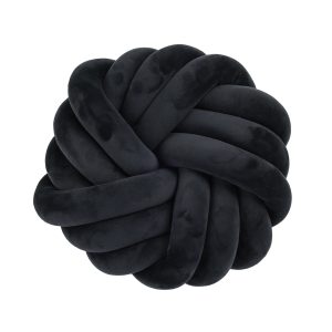 Das Home Διακοσμητικό Μαξιλάρι Φ.35 2290 Black
