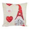 Das Home Christmas Μαξιλαρι Φιγουρας 45X45 0855 Ivory - Red Ivory - Red