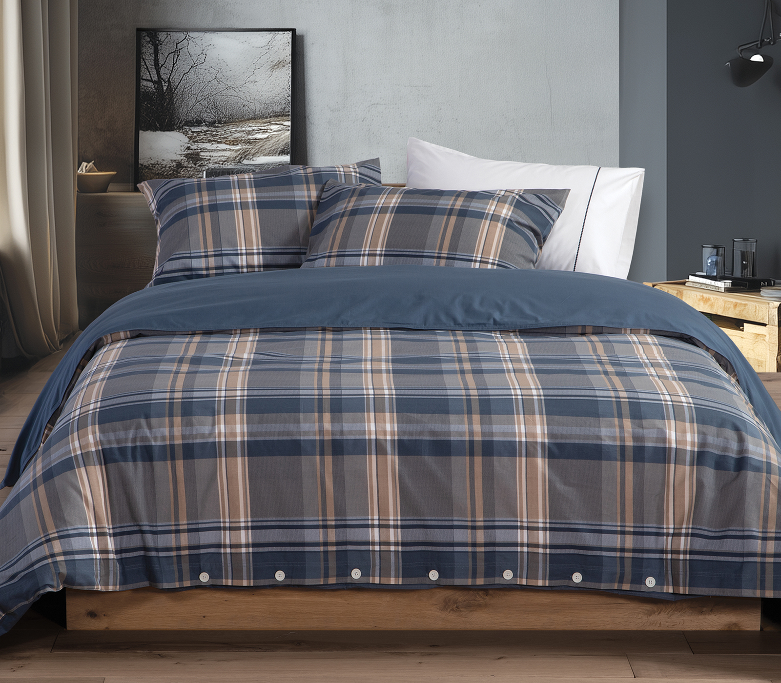 Nef-Nef Homeware ΣΕΝΤΟΝΙ ΒΑΜΒ.ΣΕΤ ΔΙΠΛΟ NAU SURFACE DENIM