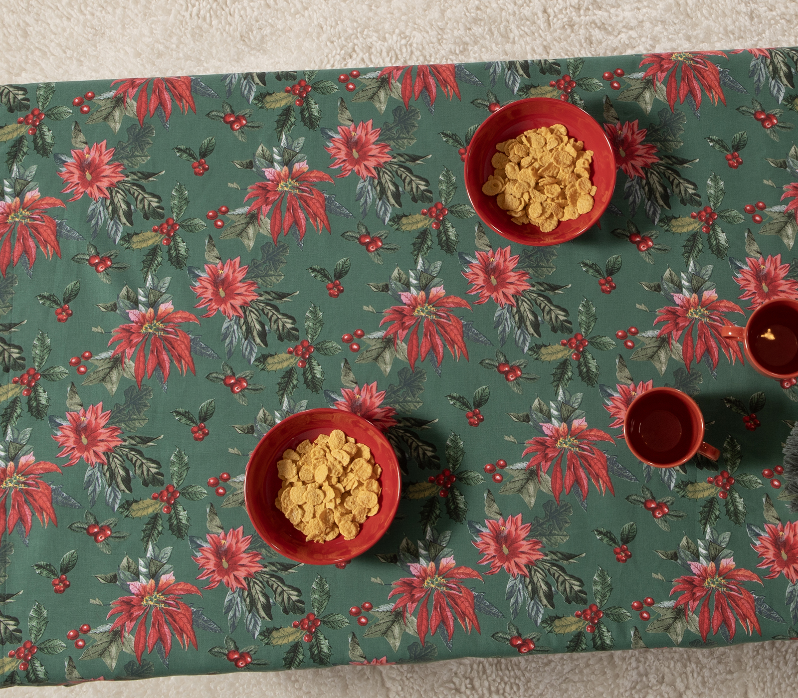 Nef-Nef Homeware RUNNER ΒΑΜΒ-ΠΟΛ MISTLETOE 45X140 GREEN - Image 3