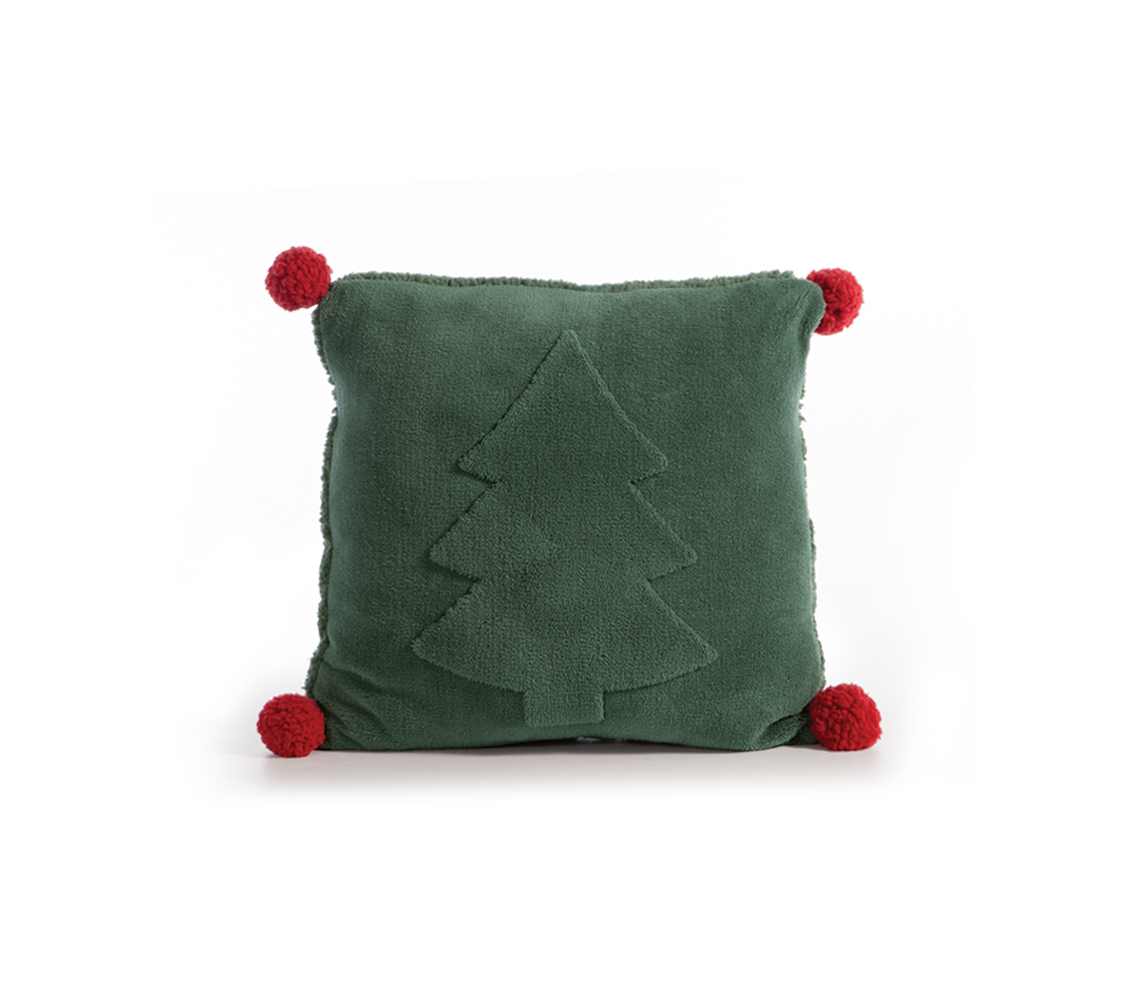 Nef-Nef Homeware Μαξιλάρι Διακοσμητικό Sherpa Trees Of Joy 45x45 GREEN