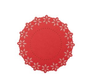 Nef-Nef Homeware Σουπλά Snow Felt 2 τεμ. RED