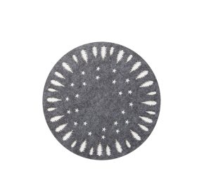 Nef-Nef Homeware Σουπλά Snow Felt 2 Τεμ. x D:35 GREY