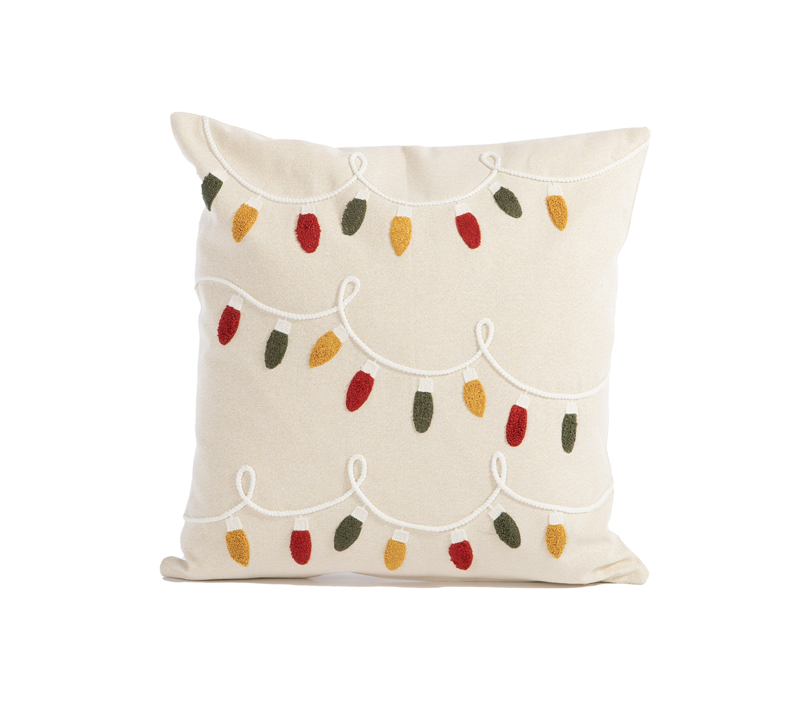 Nef-Nef Homeware Μαξιλάρι Happy Holiday Lights 45x45 BEIGE