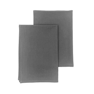 Melinen Home Πετσετες Κουζινας Σετ 2 Τεμαχιων Zoe Dark Grey (45X65) 45X65