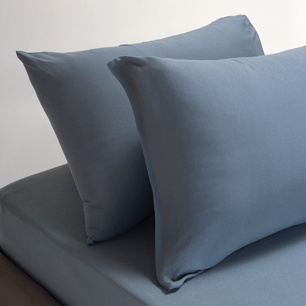 Melinen Home Σεντονι Jersey (Σετ 2 Τεμ.) 100Χ200+35 Denim 100Χ200+35cm+50X70cm