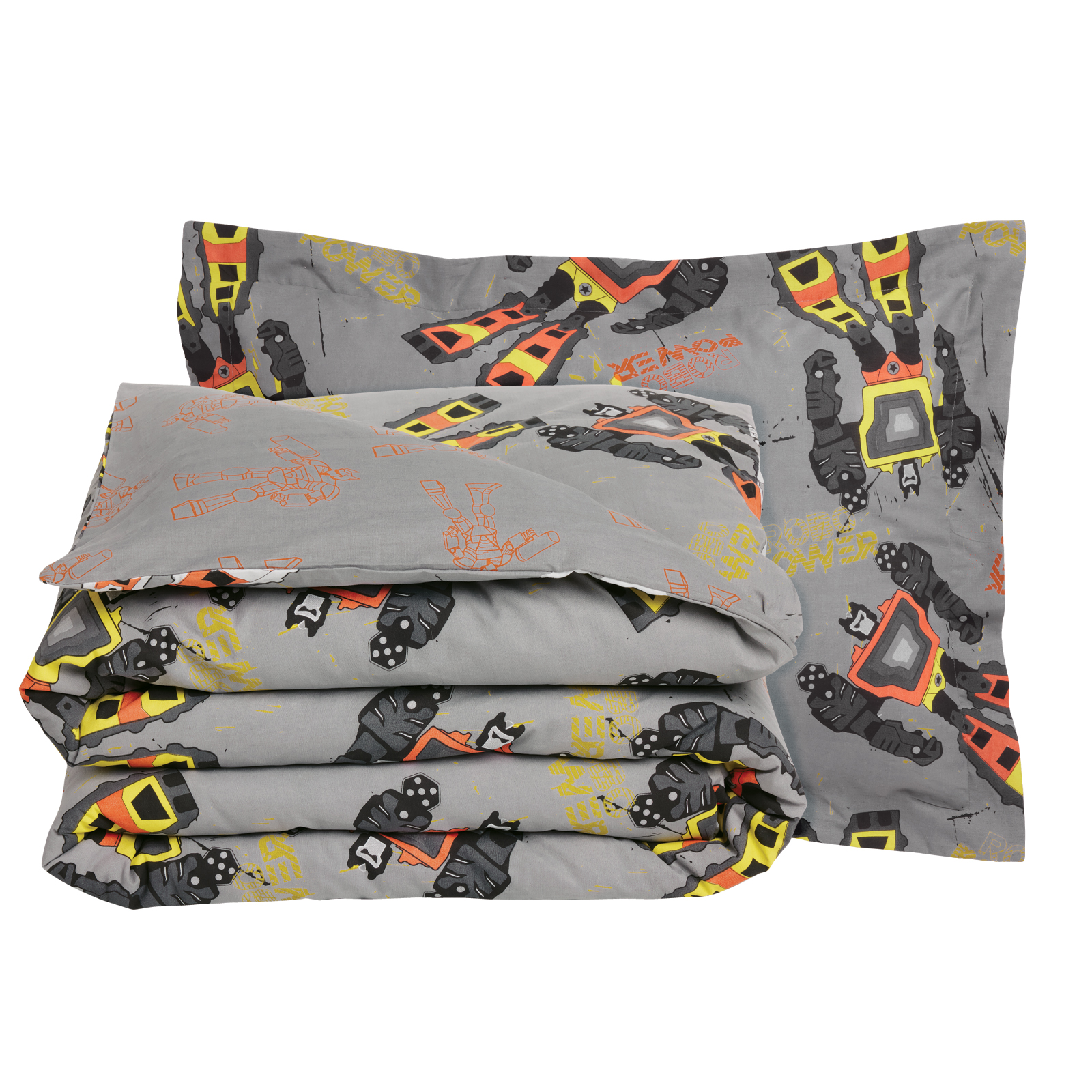 Das Kids Σετ Παπλωματοθήκη Μονή 4974 Grey 160x240 100% Cotton - Image 3