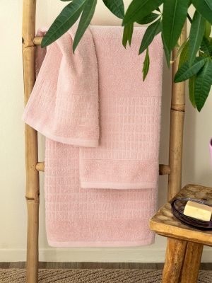 Palamaiki Πετσέτα Λουτρού Towels Collection 80x160 ROLL BLUSH