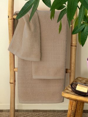 Palamaiki Πετσέτα Λουτρού Towels Collection 80x160 ROLL BEIGE