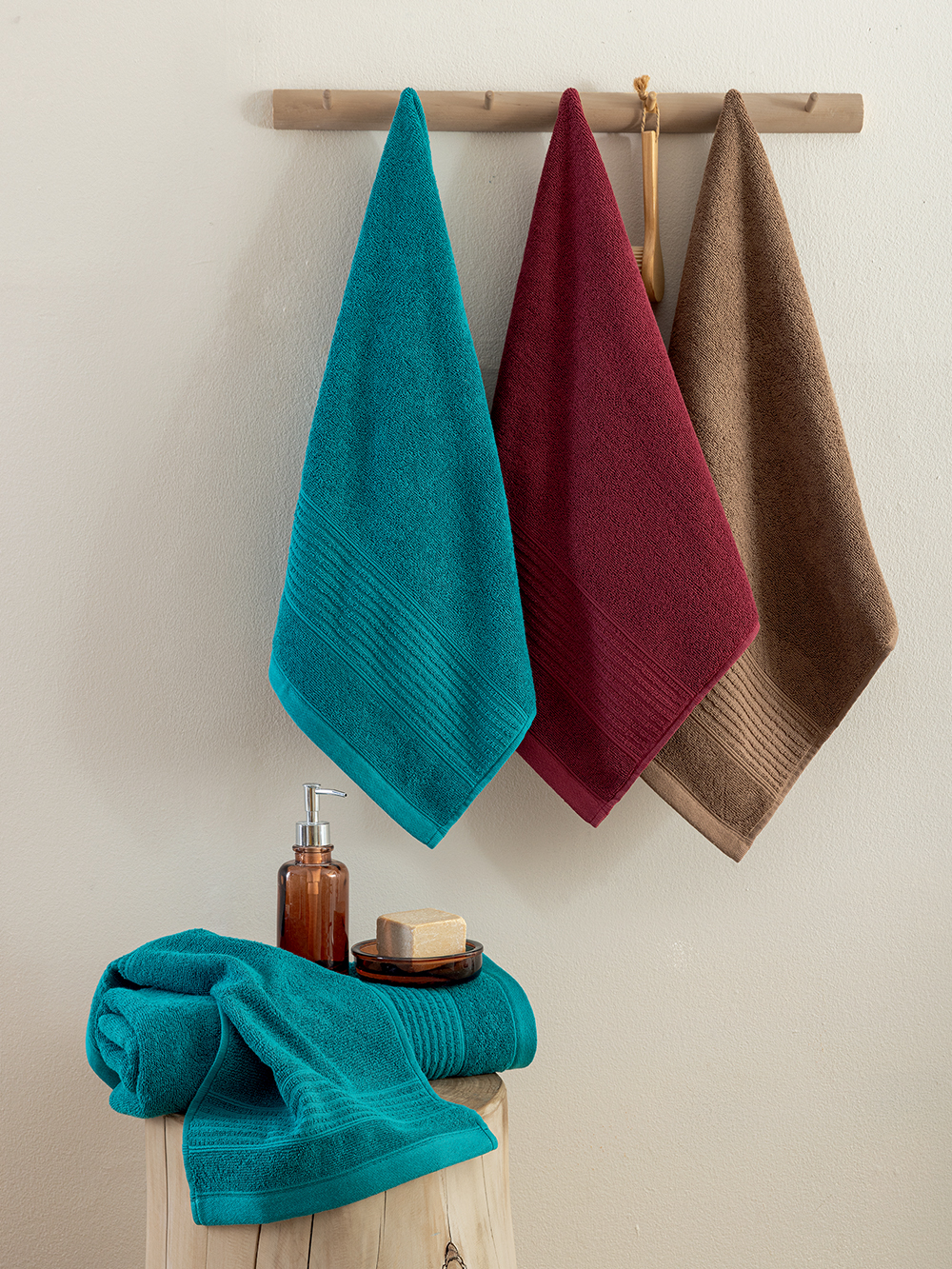 Palamaiki Σετ Πετσετες Towels Collection ROKE WINE