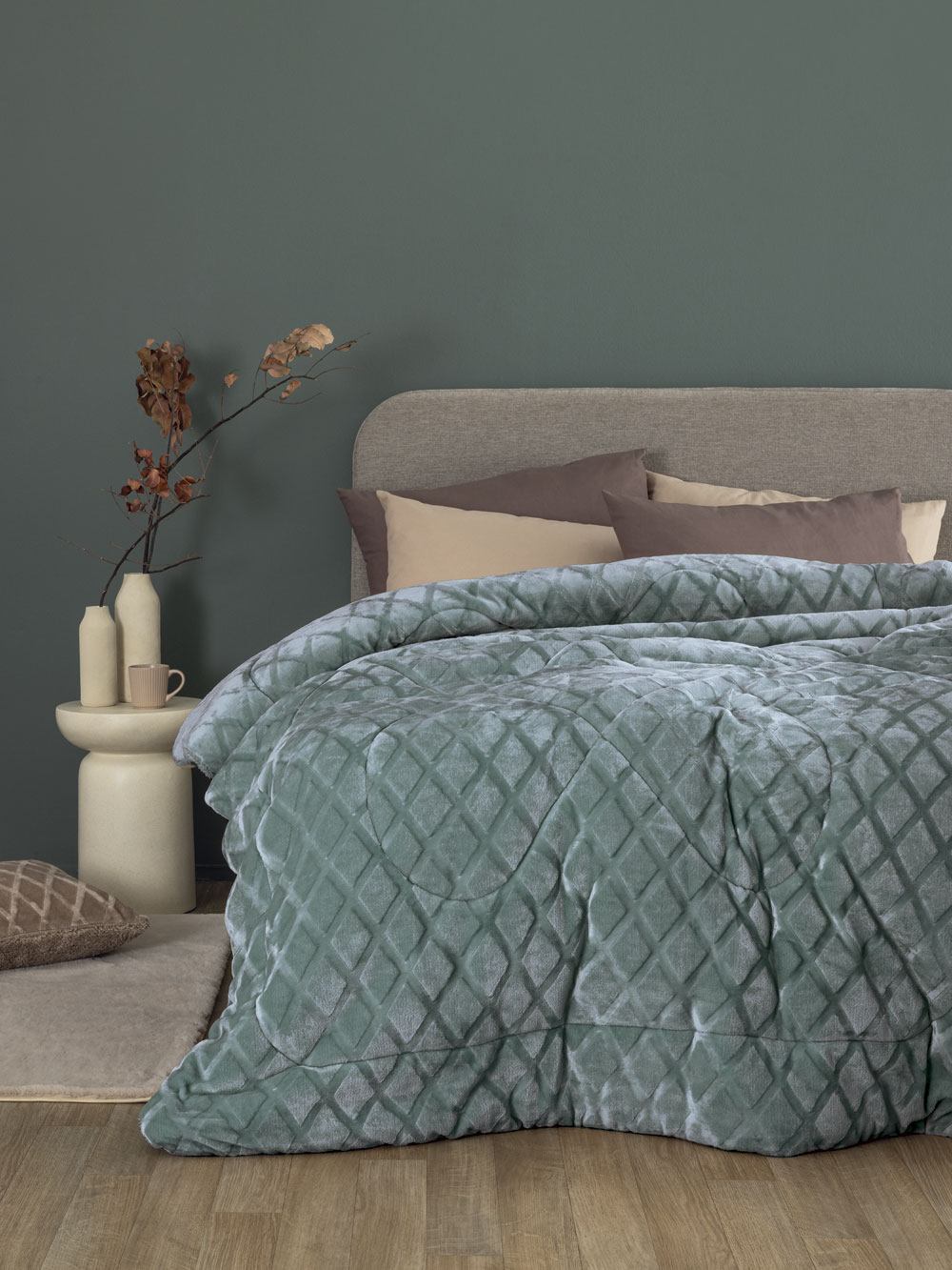 Palamaiki Κουβερτοπάπλωμα King size 240x260 NADINE/5 JADE