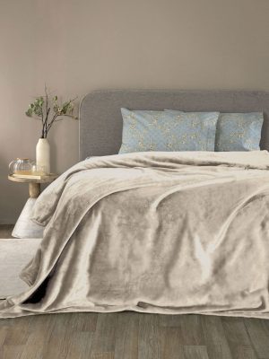 Palamaiki Κουβέρτα Fleece 160x220 LUCY FOG