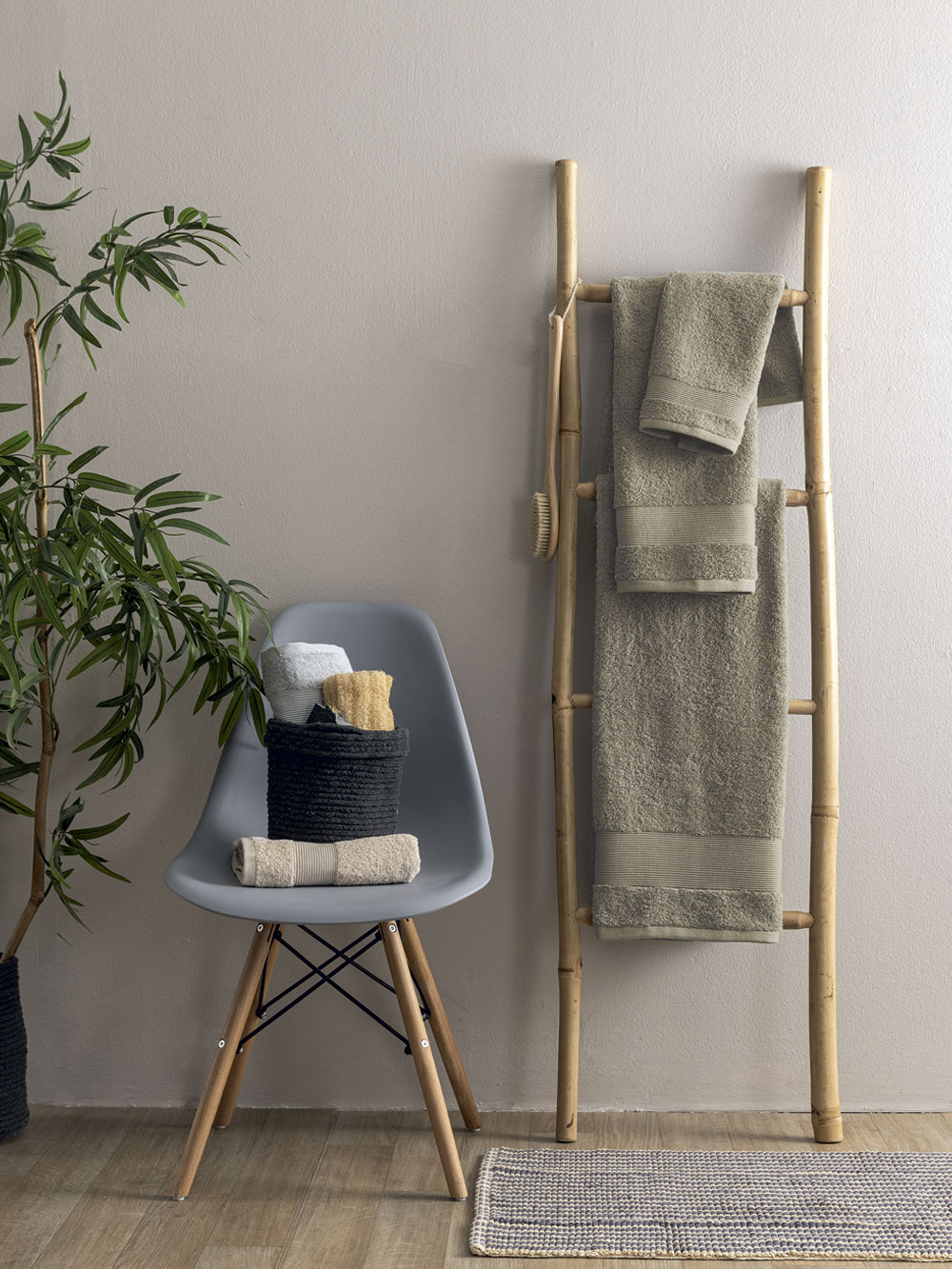 Palamaiki Σετ Πετσετες Towels Collection NAYA TAUPE