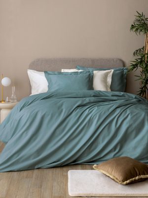 Palamaiki Σετ Παπλωματοθήκη Υπέρδιπλη 230x250 Posh Sateen GREEN