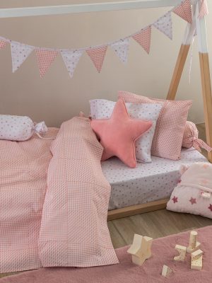 Palamaiki Σεντόνι Μονό 170x260 BB100 ROSE Χωρίς Λάστιχο