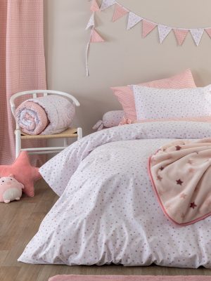 Palamaiki Σεντόνι Μονό 170x260 BB101 ROSE Χωρίς Λάστιχο