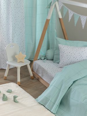 Palamaiki Σεντόνι Μονό 170x260 BB100 AQUA Χωρίς Λάστιχο