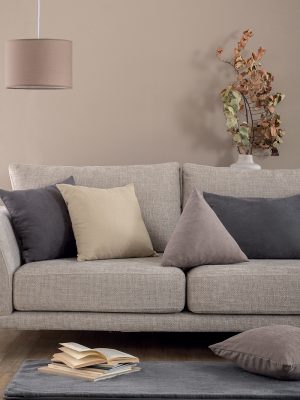 Palamaiki Διακοσμητική μαξιλαροθήκη με γέμιση 43x43x43 AS104 MOKA