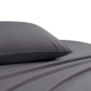Melinen Home Σετ Μαξιλαροθηκες 53X72 Lavish Satin Dark Grey 53Χ72